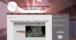 Desktop Screenshot of elitegeneratorsinc.com